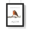 Personalised Robin Memorial Print - framed personalised robin memorial print