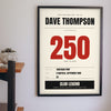 Personalised Rugby Milestone Print - rugby milestone print on the wall