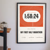 Personalised Running Print - personalised running print on the wall