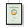 Personalised Signature Cocktail Print - framed sage old fashioned for dad