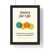 Personalised Sister Print - citrus Sisters for Life version with four names