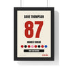 Personalised Snooker Highest Break Print - framed personalised snooker highest break print, a break of 87
