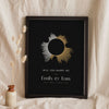 Personalised Soundwave Print - black circle soundwave for a proposal