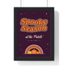 Personalised Spooky Season Family Print - framed plum Spooky Season print