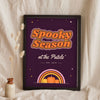 Personalised Spooky Season Family Print - plum night version leaning on a shelf