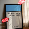 Framed personalised print