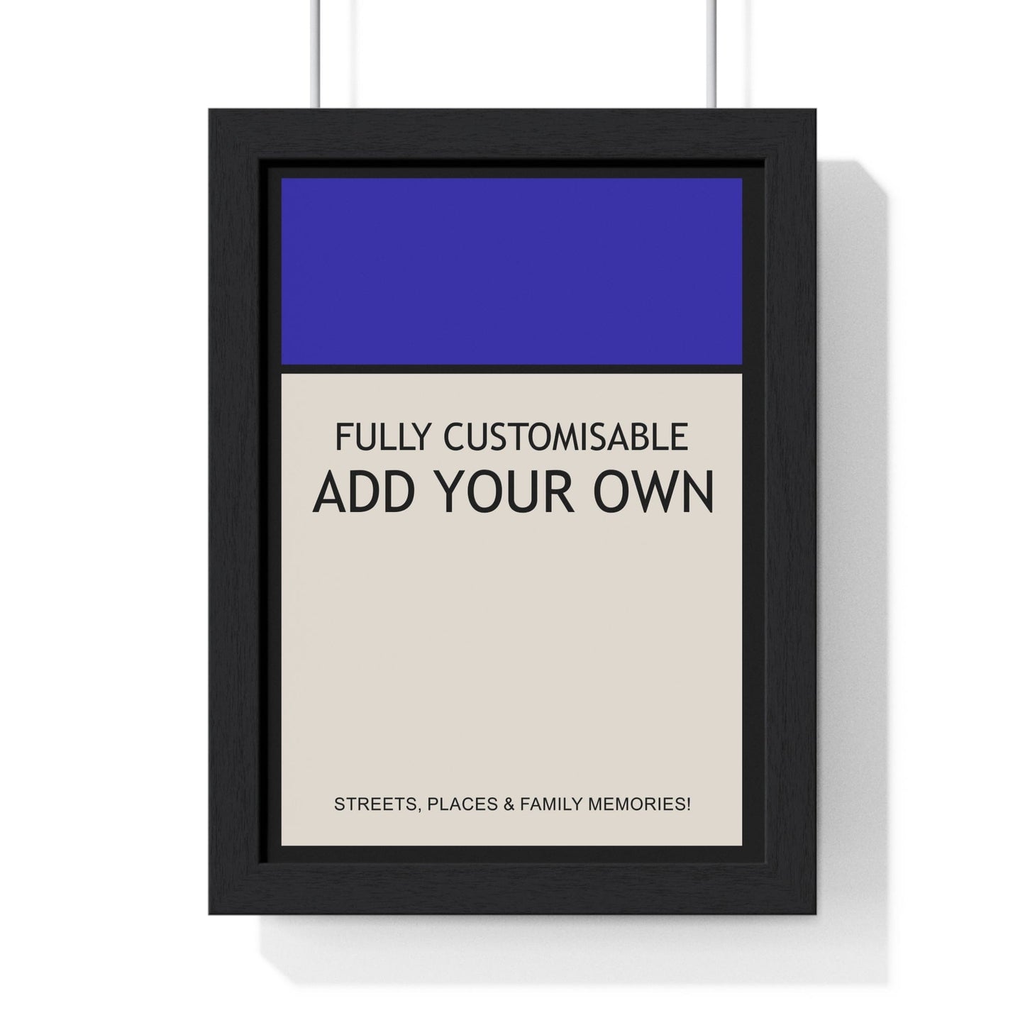 Framed personalised print