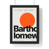 Personalised Swiss Typographic Print - framed signal orange birthday typographic print