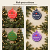 Personalised Teacher Bauble - colour options