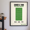 Personalised Tennis Print - personalised tennis print on the wall