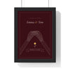 Personalised Till Death Do Us Part Print - framed oxblood version