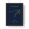 Personalised Tokyo Marathon Print - framed minimal Tokyo Marathon route print