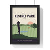 Personalised Vintage Golf Club Poster - framed heather parkland version for Kestrel Park