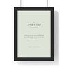 Personalised Wedding Vows Print - framed sage ruby anniversary version