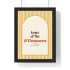 Personalised Welcome Print - framed mustard arch home of the O'Connors print