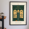 Personalised Witch Apothecary Sign Print - witch apothecary shopfront print on a kitchen wall