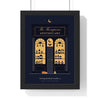 Personalised Witch Apothecary Sign Print - framed midnight family apothecary version