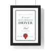 Personalised World's Okayest Award Print - white Most Improved Driver version