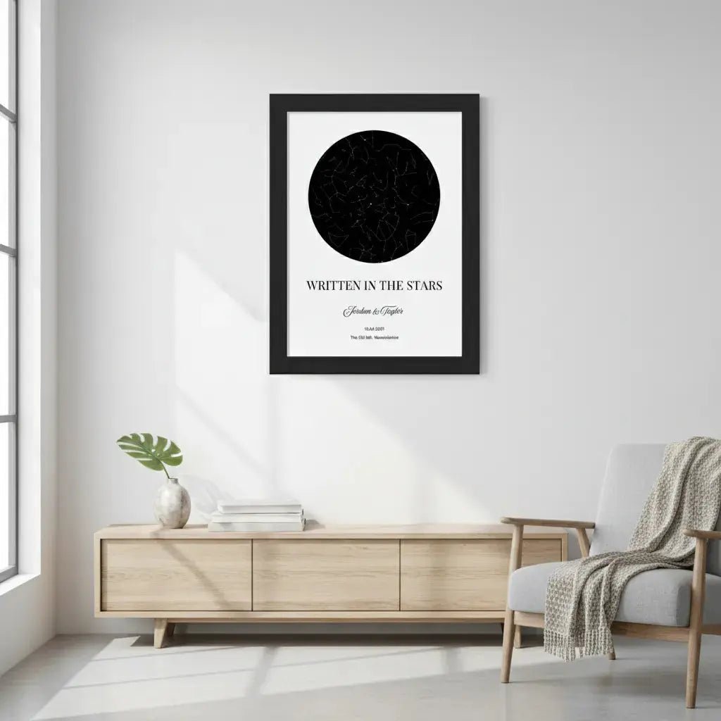Framed personalised print