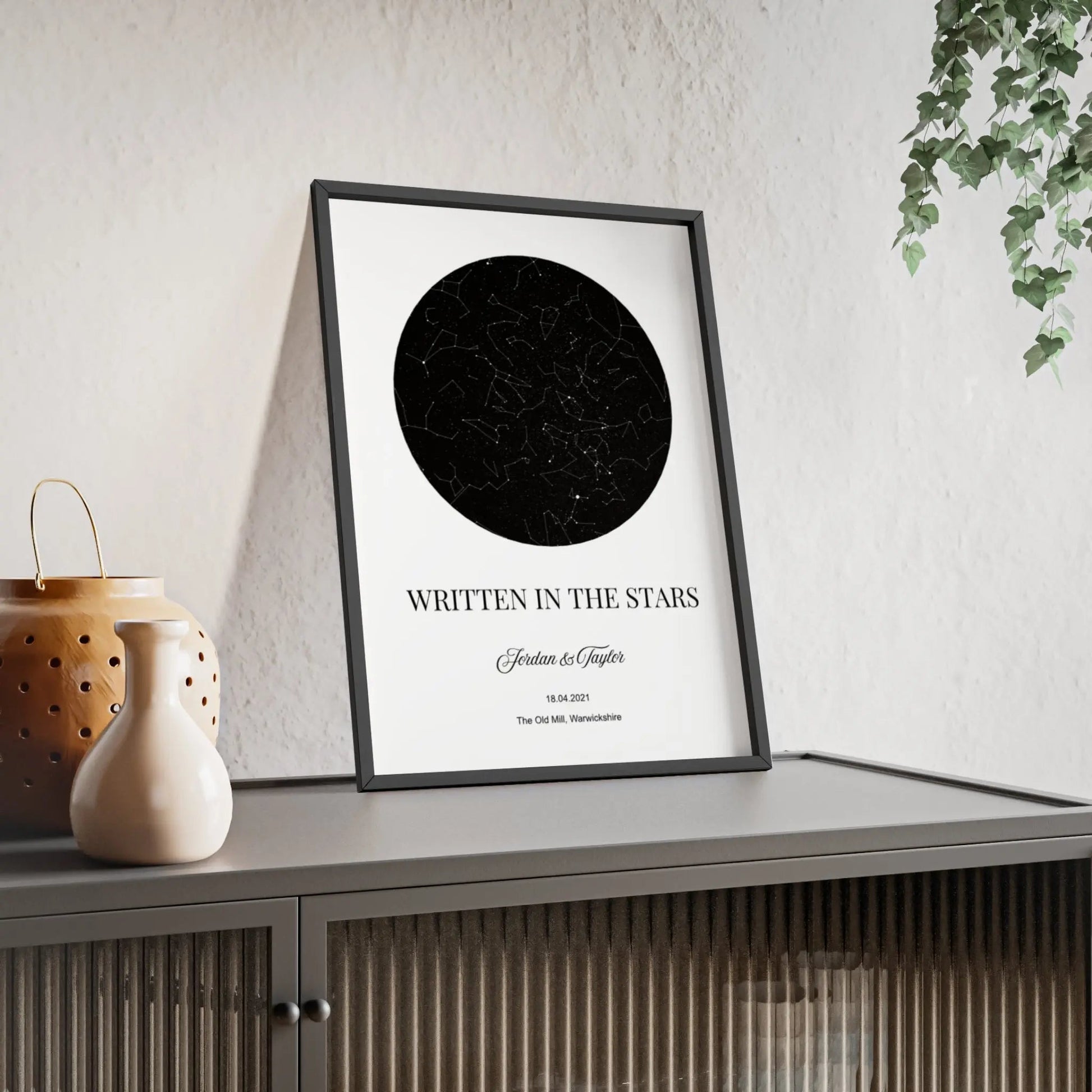 Framed personalised print