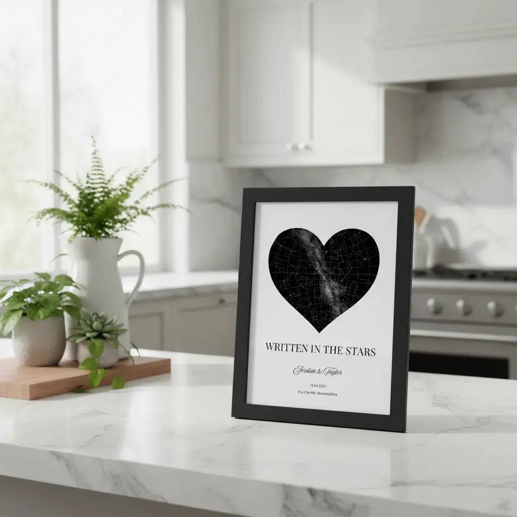 Framed personalised print