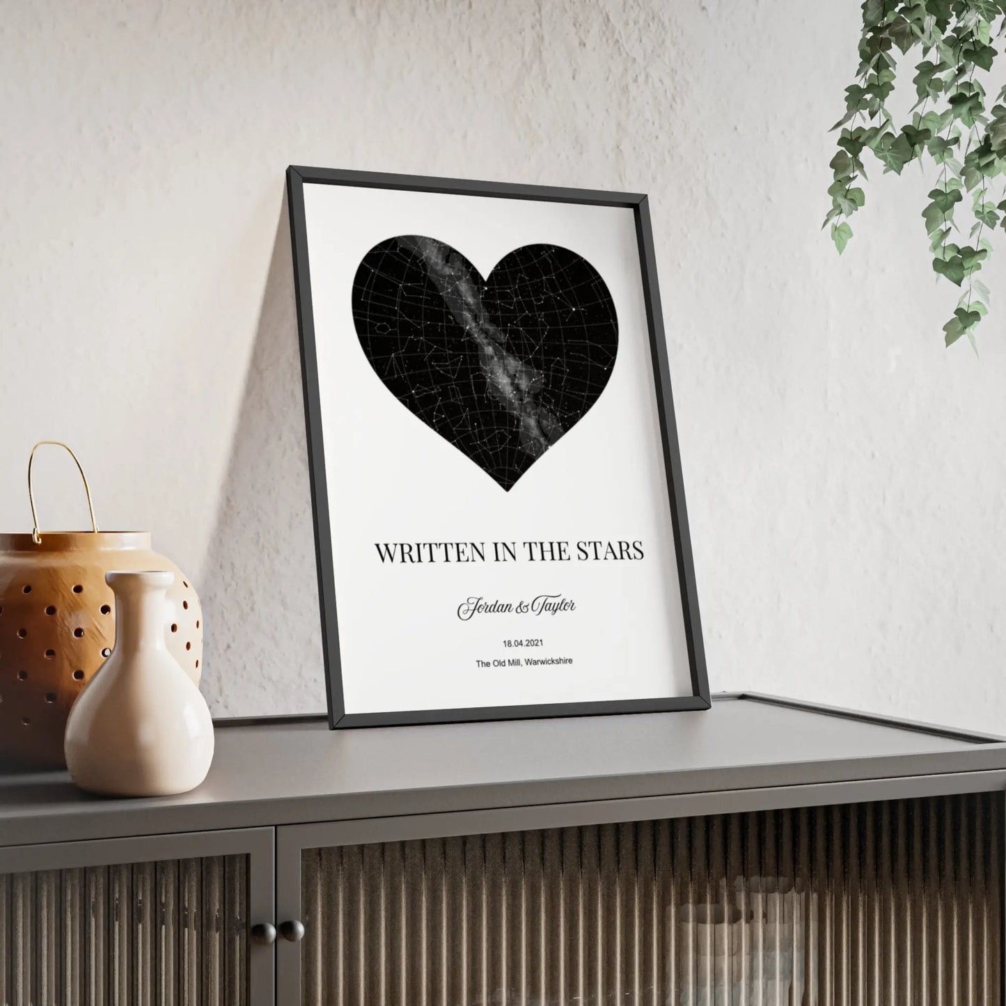 Framed personalised print