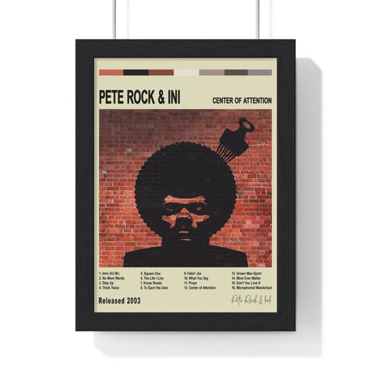 Pete Rock & InI - Center of Attention Album Cover Poster - Poster Kingz - A5 (unframed) - Vintage - 