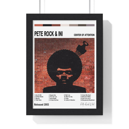 Pete Rock & InI - Center of Attention Album Cover Poster - Poster Kingz - A5 (unframed) - White - 