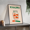 Framed Pickles Kitchen Print - Pickled Vegetables print