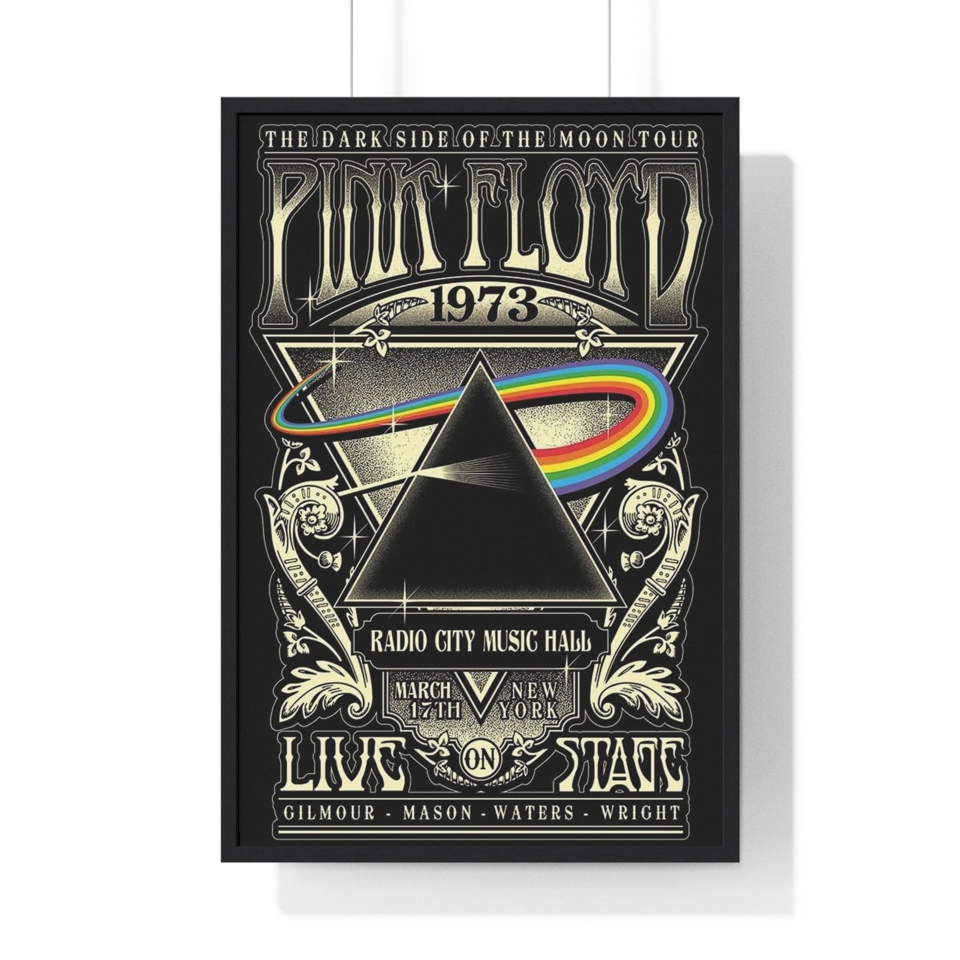 Framed Pink Floyd Dark Side of the Moon Tour maxi poster