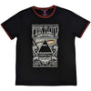Black t-shirt with Pink Floyd Unisex Ringer - Carnegie Hall Poster (Black) Official Merch