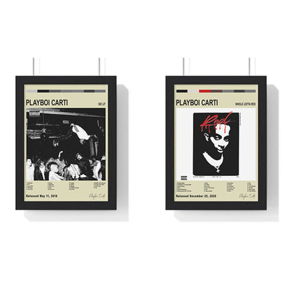 Playboi Carti - Album Cover Poster - Poster Kingz - A5 (unframed) - Vintage - Die Lit