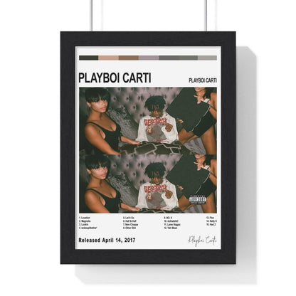 Playboi Carti Album Cover Poster - Poster Kingz - A5 (unframed) - White - Playboi Carti