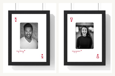 Personalised Couples Playing Card Photo Print