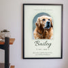 Personalised Pet Memorial Print - Lifestyle - hanging on a living room wall