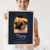 Personalised Pet Memorial Print - Lifestyle - held by a smiling woman