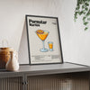 Framed Pornstar Martini Cocktail - Bold Party Drink - print