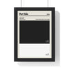 Framed Port Vale colour swatch print