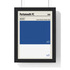 Framed Portsmouth FC colour swatch print
