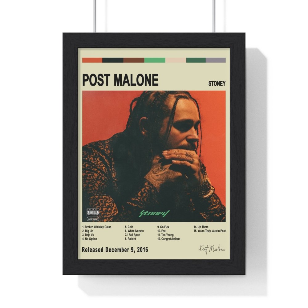 Post Malone - Album Cover Poster - Poster Kingz - A5 (unframed) - Vintage - Stoney