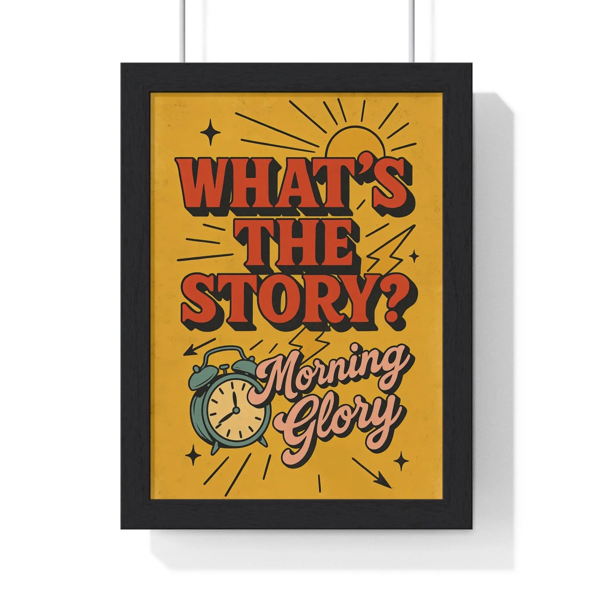 Album Cover Poster Morning Glory Inspired Poster – Retro What’s the Story Wall Art Print Poster Kingz