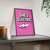 Album Cover Poster She’s Electric Inspired Poster – Bold Lightning Bolt Pop Art Wall Print Poster Kingz
