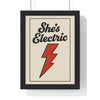 Album Cover Poster She’s Electric Inspired Poster – Vintage Lightning Bolt Minimalist Wall Art Poster Kingz