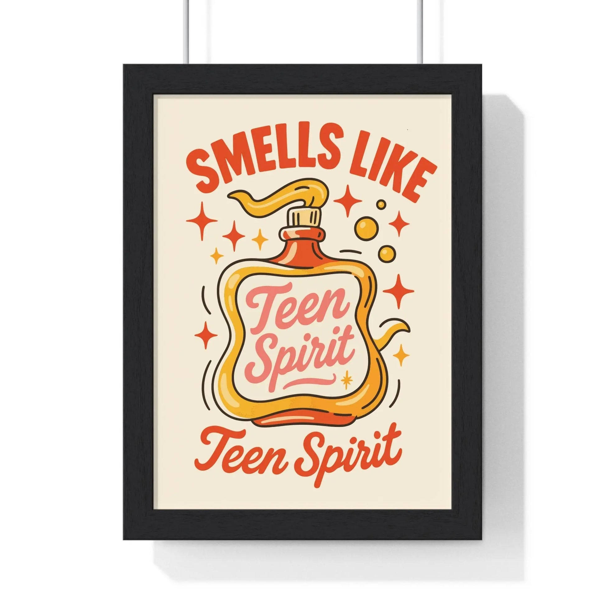 Album Cover Poster Smells Like Teen Spirit Inspired Poster – Fun Pop Art Perfume Bottle Wall Art Print Poster Kingz