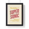 Album Cover Poster Supersonic Inspired Poster – Bold Gin & Tonic Quote Wall Art Print Poster Kingz
