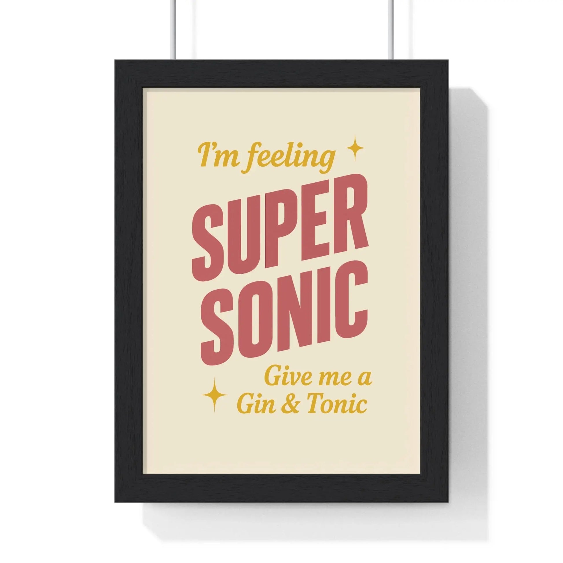 Album Cover Poster Supersonic Inspired Poster – Bold Gin & Tonic Quote Wall Art Print Poster Kingz