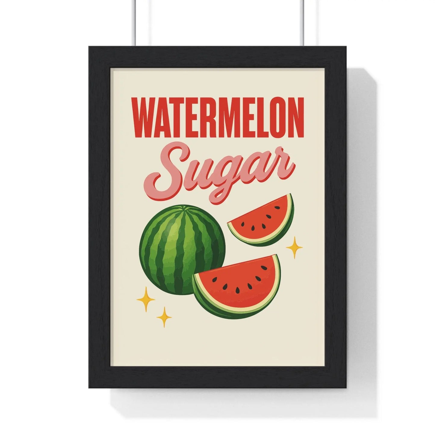 Album Cover Poster Watermelon Sugar Inspired Poster – Fun Retro Fruit Wall Art Print Poster Kingz