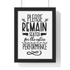 Bathroom Funny Bathroom Performance Wall Art Print | Guest Toilet Poster Poster Kingz