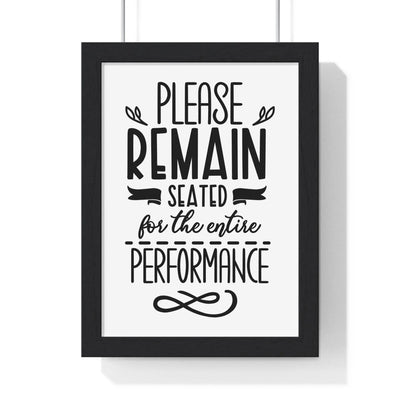 Bathroom Funny Bathroom Performance Wall Art Print | Guest Toilet Poster Poster Kingz