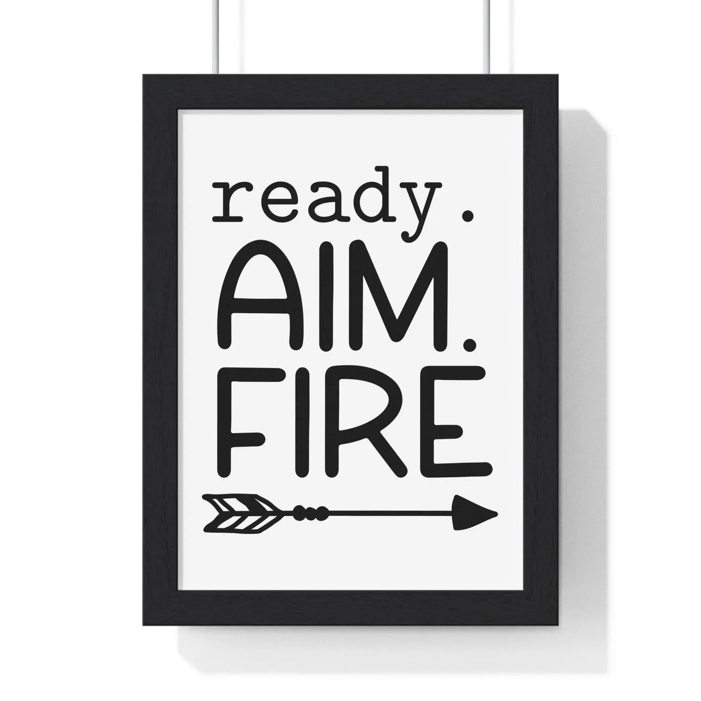 Bathroom Funny Bathroom Ready Aim Fire Print | Toilet Wall Art Poster Kingz